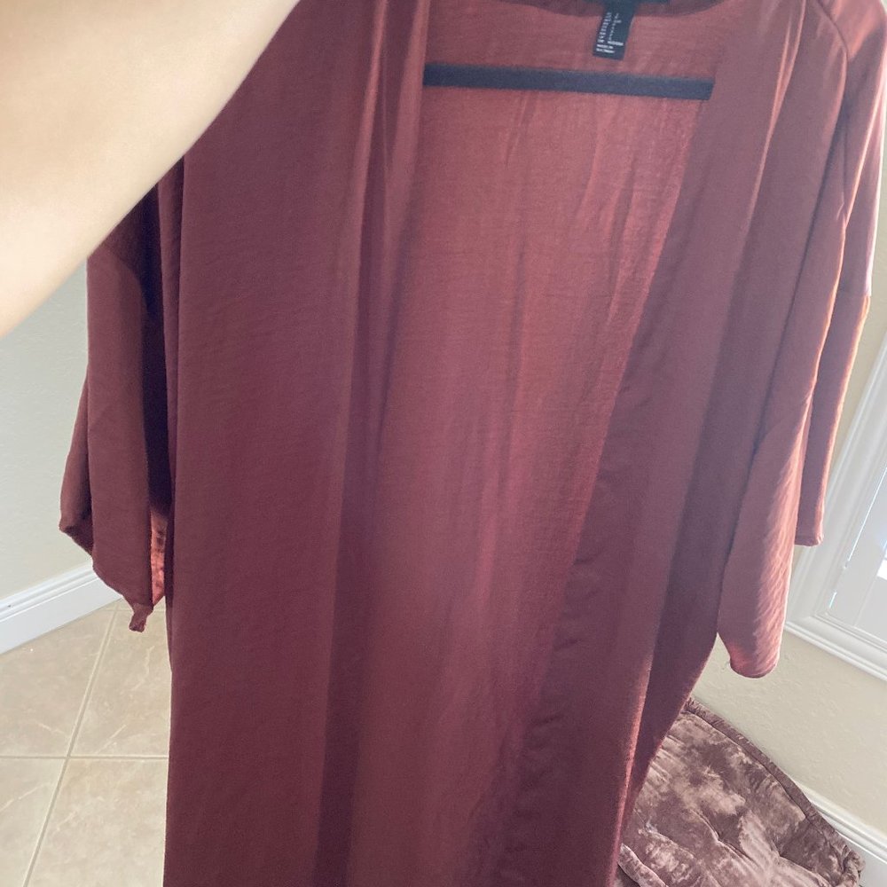 Silky Long Cardigan